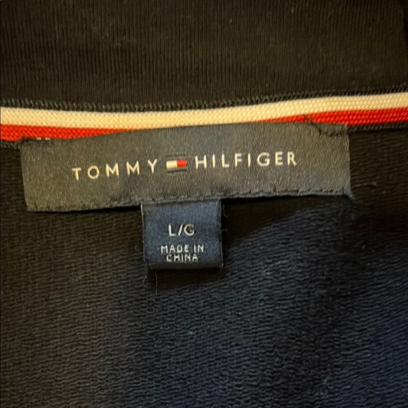 Tommy Hilfiger Elegant Navy Blue Double-Breasted Women's Jacket - Picture 2 of 7